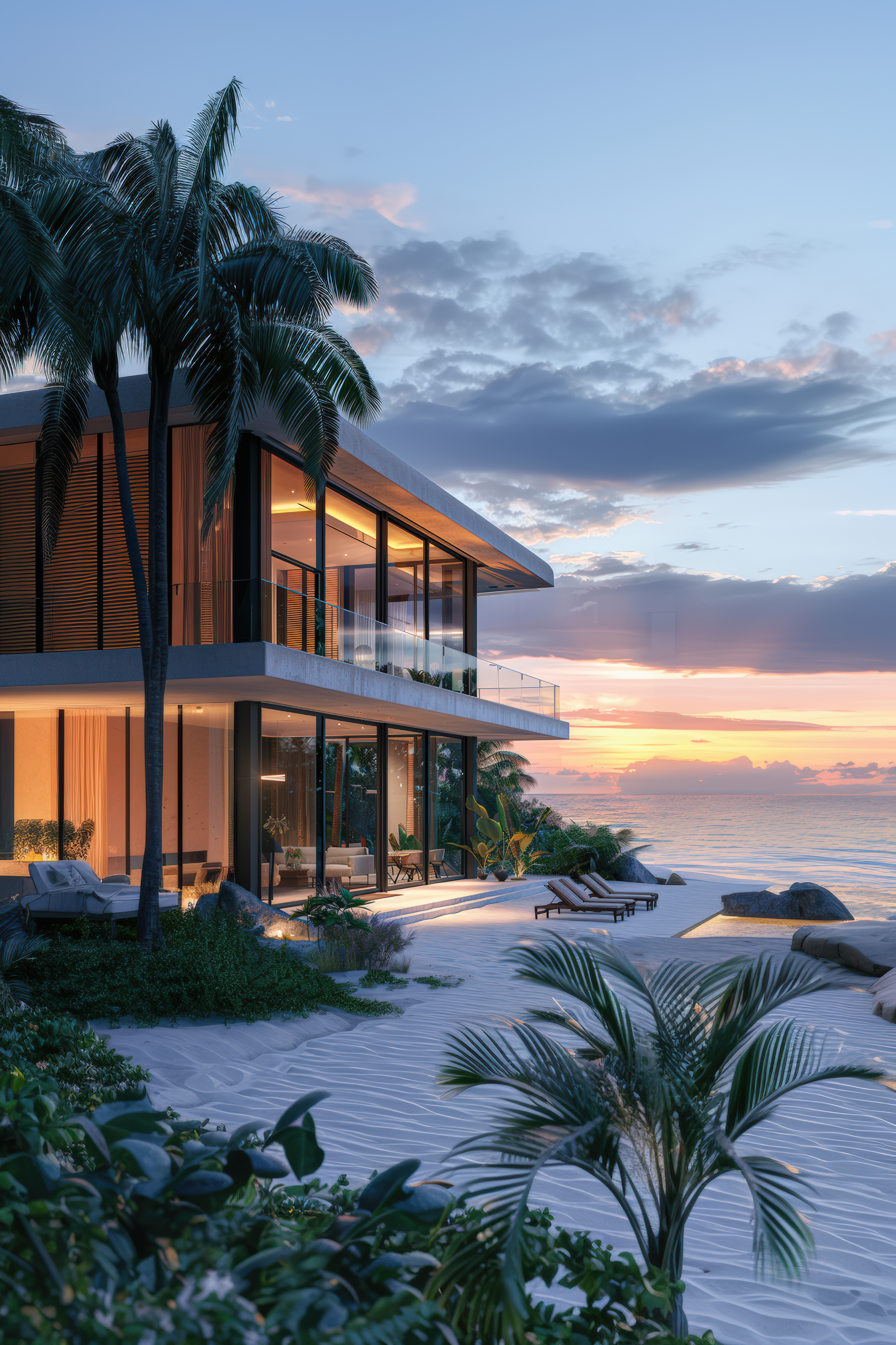 Luxury beachfront resort